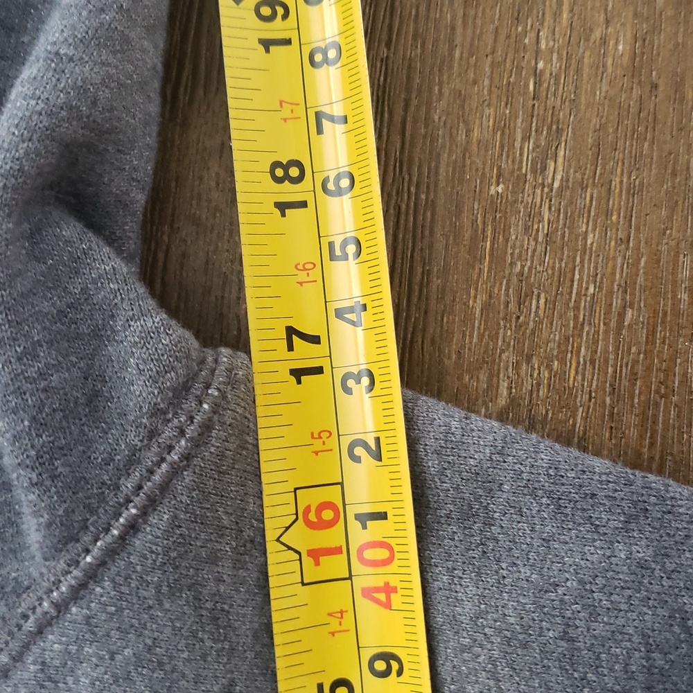 Nike Heather Gray Full Zip Hoodie with White Accents Size XS - Picture 8 of 10